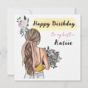 PERSONALISED Birthday Card for Bestie friend