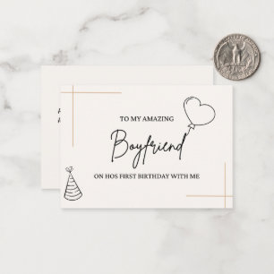 Personalised Birthday Card for Boyfriend 