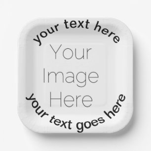 Personalised Birthday create your own kids party Paper Plate