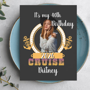 Personalised Birthday Cruise Custom Face Postcard