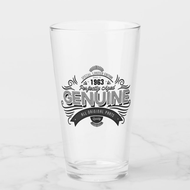 Personalised Birthday Genuine Original Parts Glass (Front)