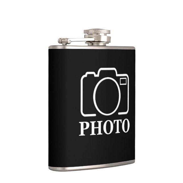 Personalised Birthday Gift Idea Upload Your Photo Hip Flask (Right)