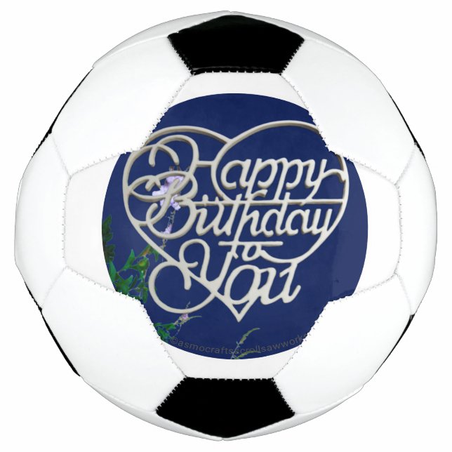 Personalised Birthday Gifts  Soccer Ball (Front)