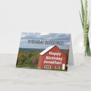 Personalised Birthday Jeremiah 29:11Bible Card