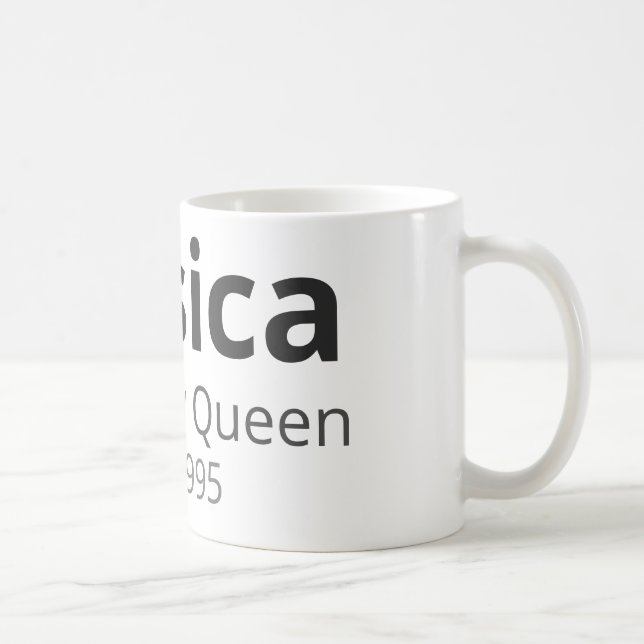 Personalised Birthday Mug – Name, Role & Year (Right)