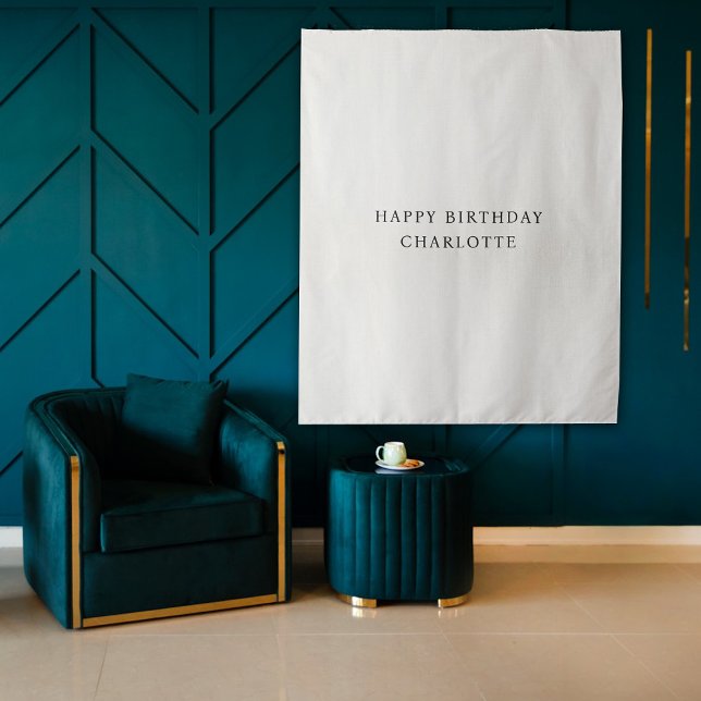 Personalised Birthday Name Flag Fabric Banner Tapestry (Personalized Birthday Name Flag Fabric Banner Tapestry)