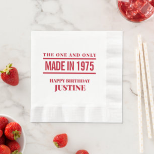 Personalised Birthday Napkins