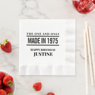 Personalised Birthday Napkins