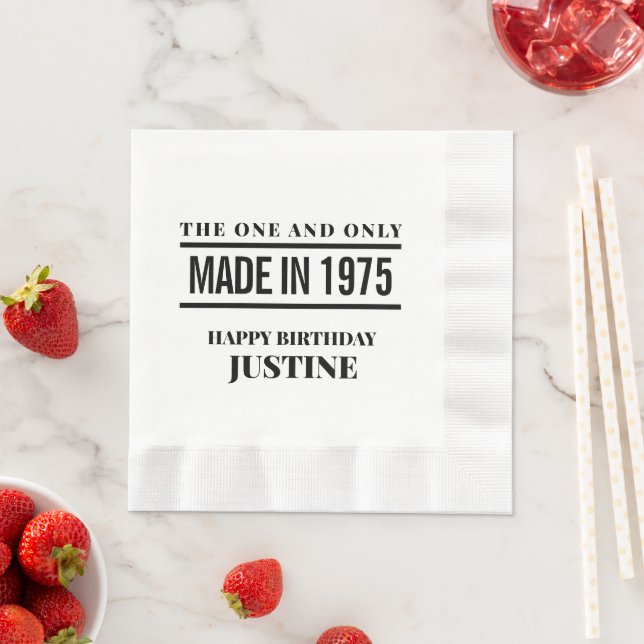 Personalised Birthday Napkins (Insitu)