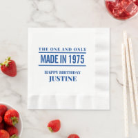 Personalised Birthday Napkins