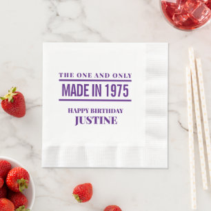Personalised Birthday Napkins