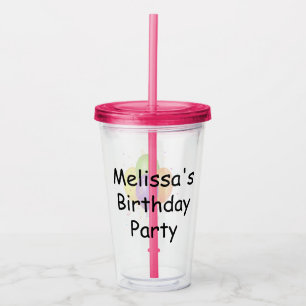 Personalised Birthday Party Acrylic Tumbler
