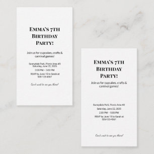 Personalised Birthday Party Invitation 