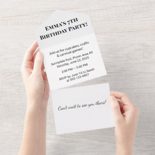 Personalised Birthday Party Invitation 