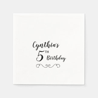 Personalised Birthday Party Napkins