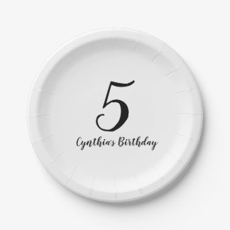 Personalised Birthday Party Paper Plates