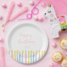 Personalised Birthday Party Plates