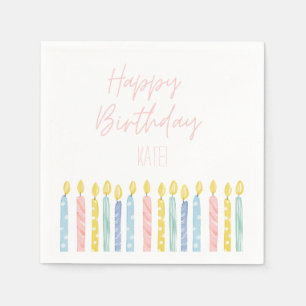 Personalised Birthday Party Plates Napkin