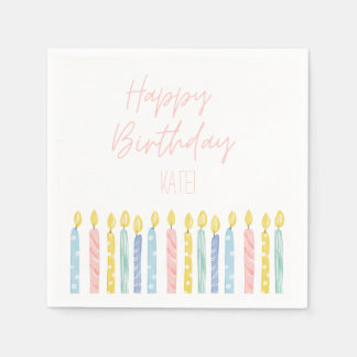 Personalised Birthday Party Plates Napkin