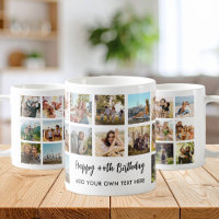 Personalised Birthday Photo Collage Mug