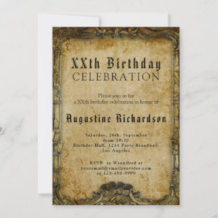 Personalised Birthday Photo Template Vintage Retro