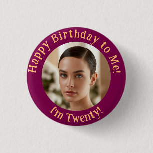 Personalised Birthday Photo Your Picture Badge