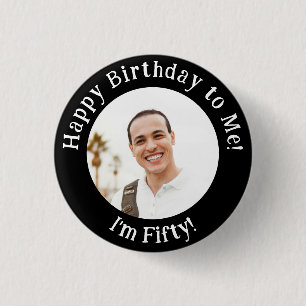 Personalised Birthday Photo, Your Picture Badge