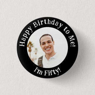 Personalised Birthday Photo, Your Picture Badge