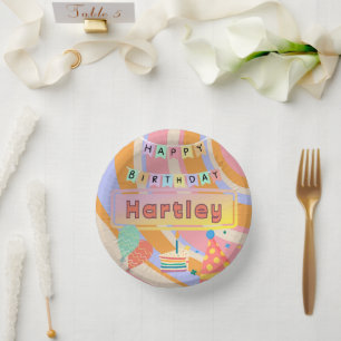 Personalised Birthday Plates, 10 Birthday Plates
