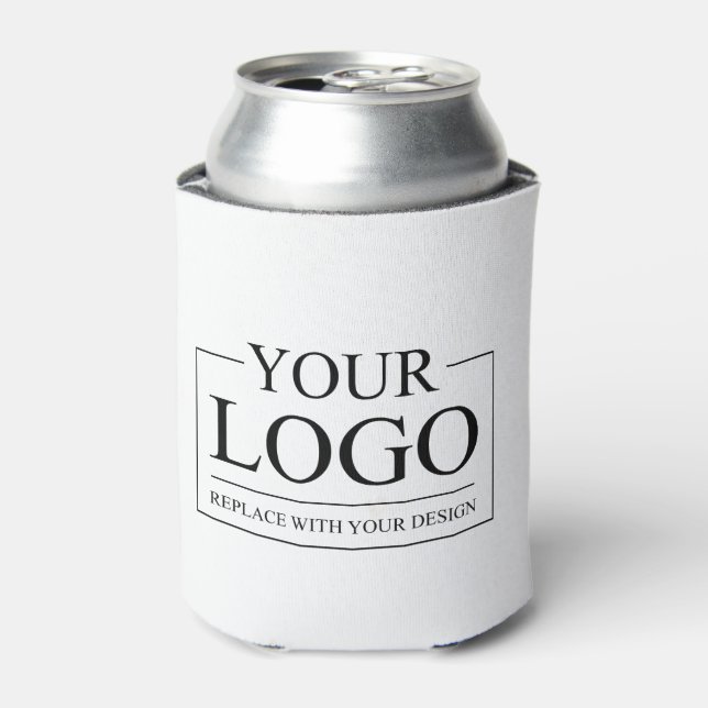 Personalised Birthday Retro Vintage Modern Logo Can Cooler (Can Front)
