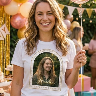 Personalised Birthday Shirt | Custom Photo Text