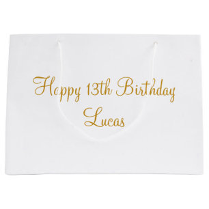Personalised Birthday,Special Birthday,Personalise Large Gift Bag