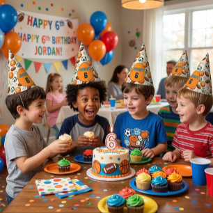 Personalised Birthday Sports Theme  Party Hat