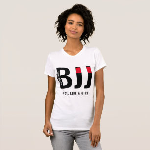 Personalised BJJ Jiu Jitsu Black Belt Woman's T-Shirt