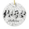 Personalised Black and Grey Musical Notes