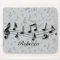 Personalised black and grey musical notes