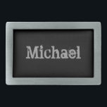 Personalised Black and Silver Belt Buckle<br><div class="desc">This Personalised Black and Silver Belt Buckle is the perfect gift for any groomsman,  groom,  or family member!</div>