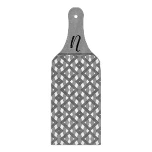 Personalised Black and white Cutting Board