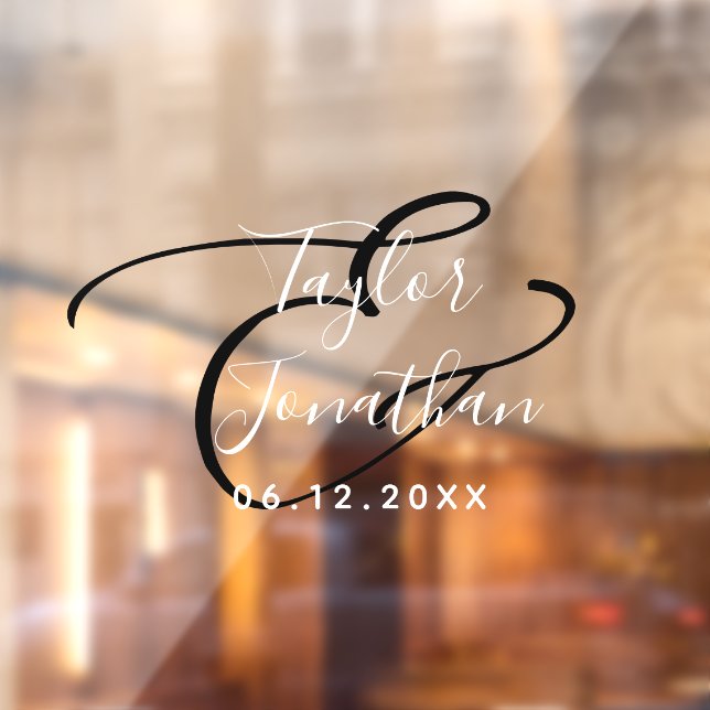 Personalised Black And White Minimal Wedding (Sheet 2)