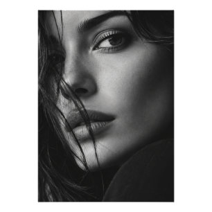 Personalised Black and White Photo Custom Text Print