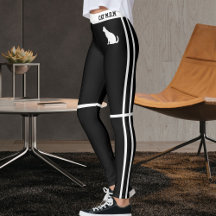 Personalised Black And White Stripes Pet Cat Mum