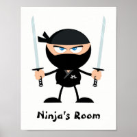 Personalised Black Belt Ninja Warrior Two Katana