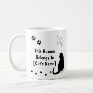 Personalised Black Cat Mug