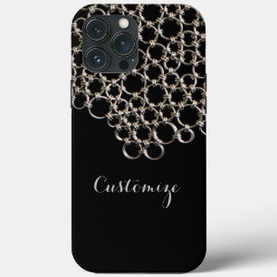 Personalised Black Chain  iPhone 13 Pro Max Case