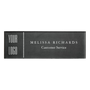 Personalised Black Chalkboard Small Name Badge