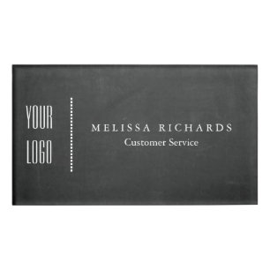 Personalised Black Chalkboard Small Name Badge