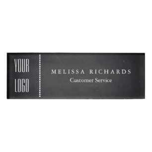Personalised Black Chalkboard Small Name Badge