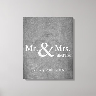 Personalised Black Chalkboard Wedding Guestbook