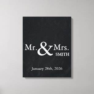 Personalised Black Chalkboard Wedding Guestbook