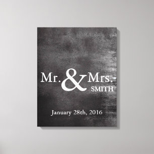 Personalised Black Chalkboard Wedding Guestbook